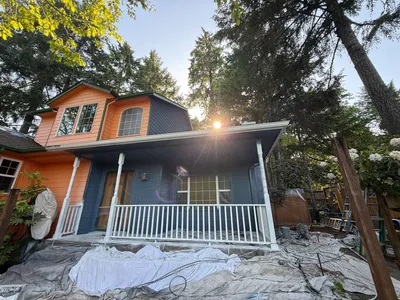 Exterior painting project - home curb appeal transformation