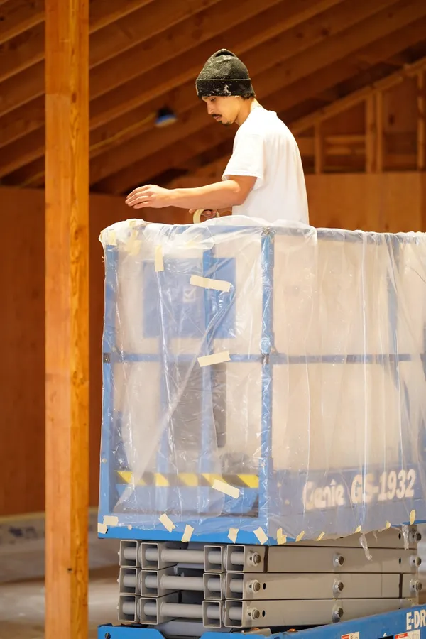 Commercial painting North Corvallis — Prepping for Painting 2