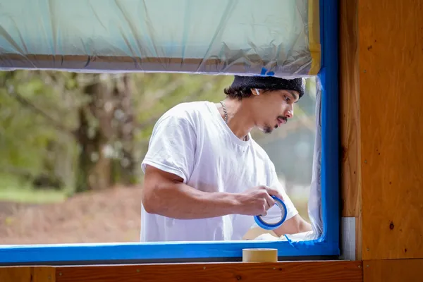 Commercial painting North Corvallis — Prepping for Painting